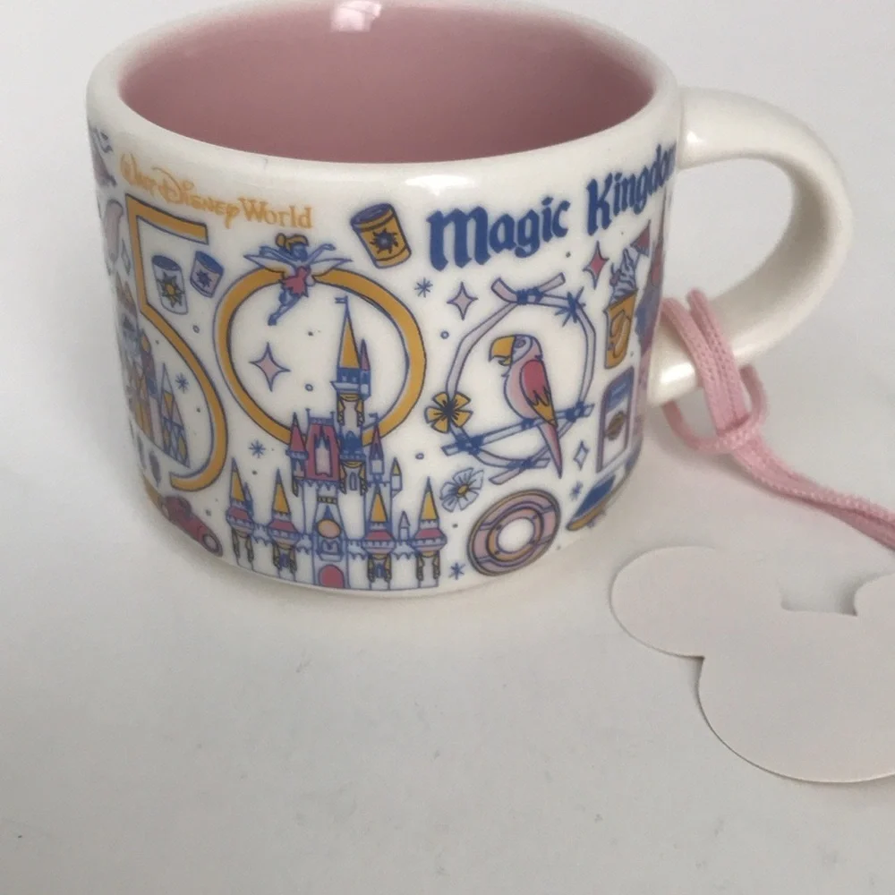 Starbucks Disney Parks 50th Magic Kingdom Been There Mug Ornament NWT - Picture 12 of 15